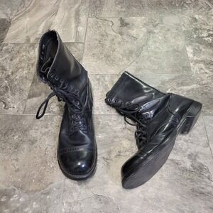 Corcoran Jump Boots Black Leather Military Paratrooper Cap Toe 1500 Mens 12 D